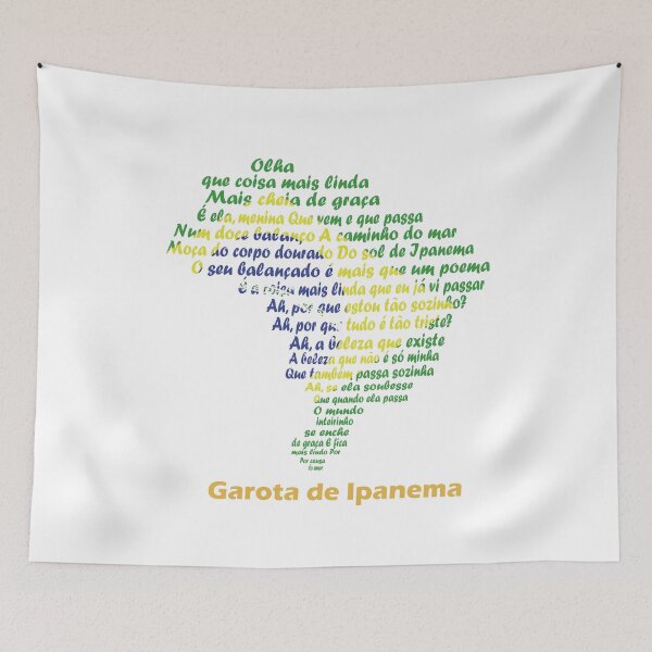Item preview, Garota de Ipanema – Brazilian Bossa Nova Map Tribute designed and sold by JR78.