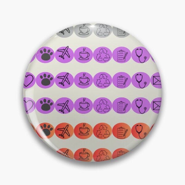 Item preview, Functional Icon Planner Stickers – Color Coded Circle Labels for Journals & Organizers designed and sold by Mohamed  Ramadan.