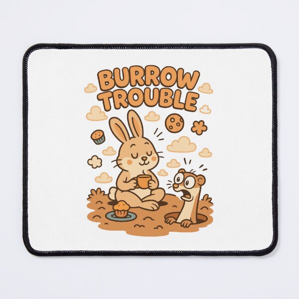 Item preview, Burrow Trouble Bunny and Ferret Cookie Time Cartoon designed and sold by WildlifeInc.