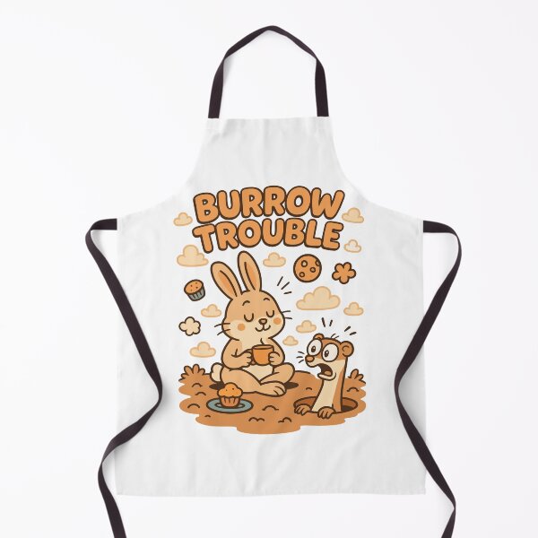 Item preview, Burrow Trouble Bunny and Ferret Cookie Time Cartoon designed and sold by WildlifeInc.