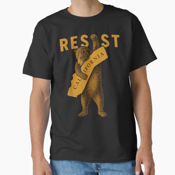 Vista previa del artículo con la obra «Resiste al oso de California», diseñado y vendido por Lexieryf045.