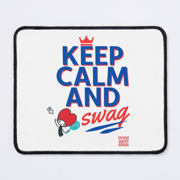 Item preview, Badminton (Keep calm and swag) designed and sold by Words Grow Wings.