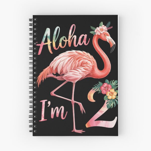 Item preview, Aloha I'm 2 Birthday Party Flamingo 2nd Bday designed and sold by MAKOPOKOShop.