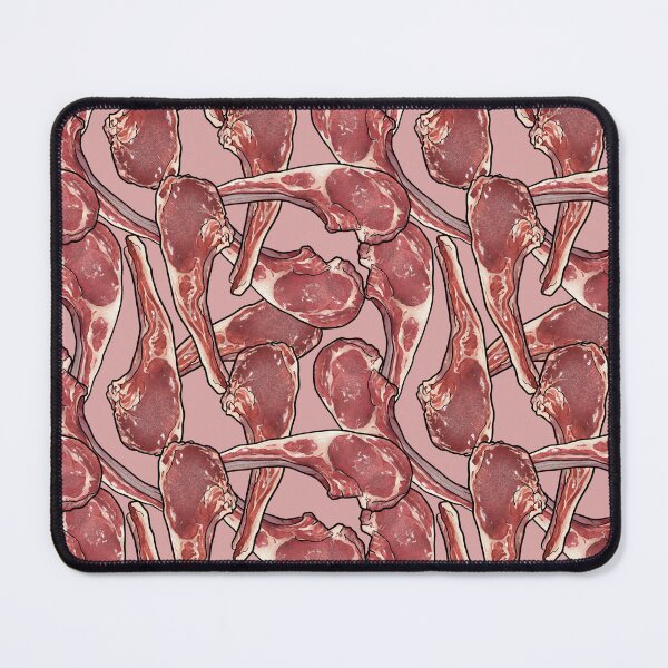 Item preview, Lamb Chop Meat Feast, Butcher BBQ, pink designed and sold by Joan and Rose.