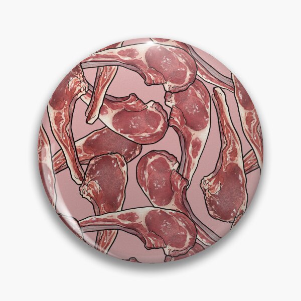 Item preview, Lamb Chop Meat Feast, Butcher BBQ, pink designed and sold by Joan and Rose.