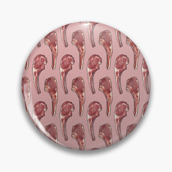 Item preview, Lamb chop Meat Feast, Butcher BBQ, pink designed and sold by Joan and Rose.