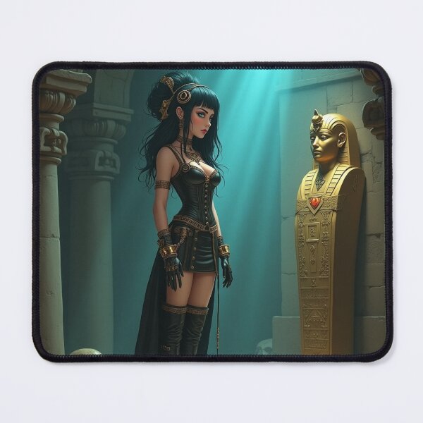 Item preview, Steampunk sopdet in front of the golden sarcophagus designed and sold by VidyoeDesigns67.