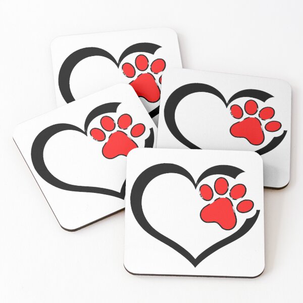 Item preview, Celebrate the unbreakable bond between you and your furry friend with our Heart & Paw Print design.  designed and sold by SouthPrint.