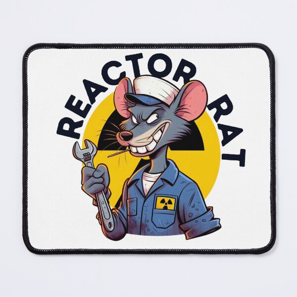 Item preview, Nuclear Navy Humor Sticker - Grungy Reactor Rat Decal designed and sold by Warhead Collective.