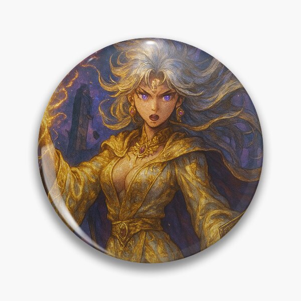 Item preview, Golden Sorceress Magical Power. Collectible card designed and sold by JonelleTshirts.