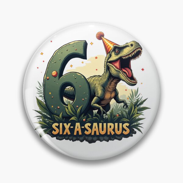 Artikelvorschau, Six-A-Saurus entworfen und verkauft von PerkzPrints.