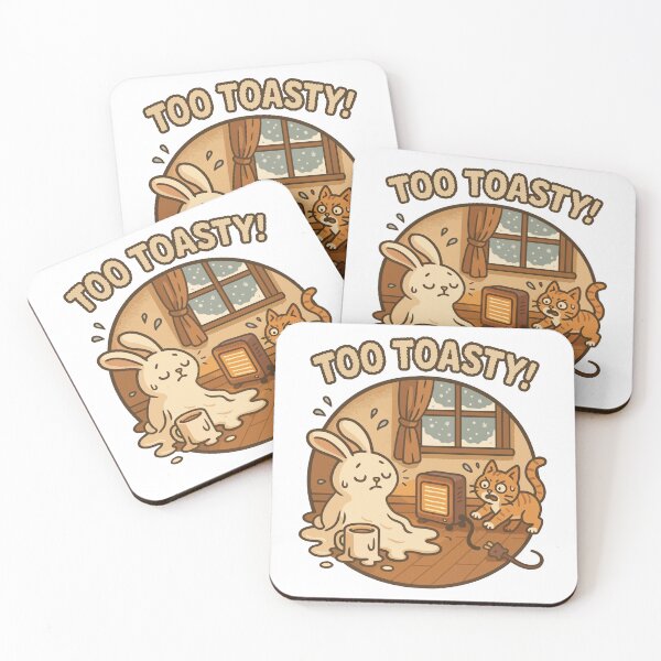 Item preview, Too Toasty – Melting Bunny and Cat Heater Disaster designed and sold by WildlifeInc.