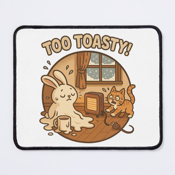 Item preview, Too Toasty – Melting Bunny and Cat Heater Disaster designed and sold by WildlifeInc.