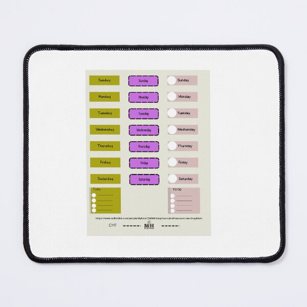 Item preview, Days of the Week & To-Do Planner Stickers – Colorful Weekly Schedule Labels for Journals designed and sold by Mohamed  Ramadan.