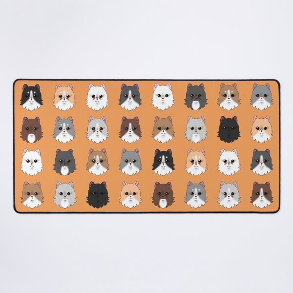 Item preview, Pomeranian Dog Pattern Orange Background designed and sold by OliRoseArt.