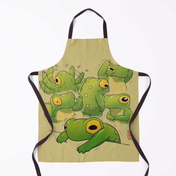 Item preview, anxiety frog artwork asian style designed and sold by DingHuArt.