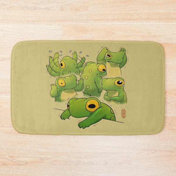 Item preview, anxiety frog artwork asian style designed and sold by DingHuArt.