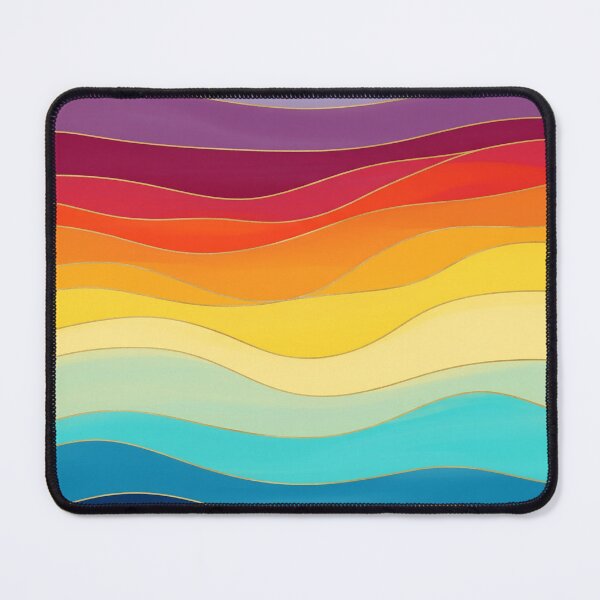 Item preview, Minimalist Retro Summer Rainbow Waves - Modern Colourful Abstract Art designed and sold by DaisyHouse.