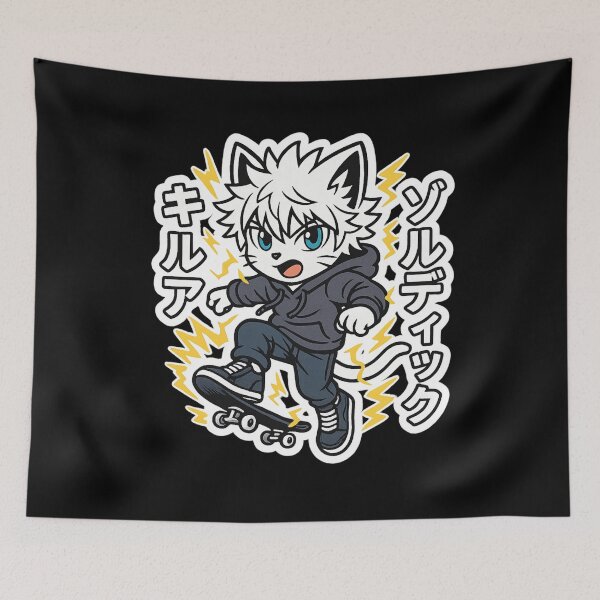Item preview, Skateboard Lightning Cat designed and sold by NyxVerse-Studio.