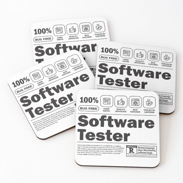 Item preview, Funny Job Description Label - Software Tester designed and sold by softwaretesting.