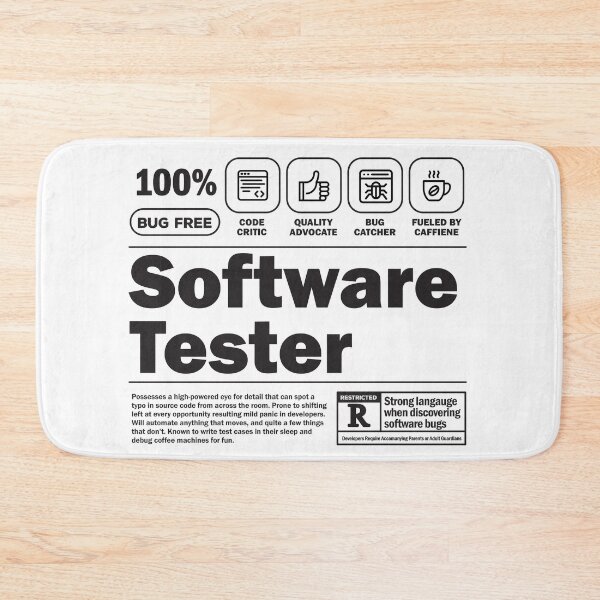 Item preview, Funny Job Description Label - Software Tester designed and sold by softwaretesting.