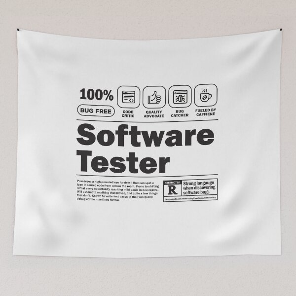 Item preview, Funny Job Description Label - Software Tester designed and sold by softwaretesting.