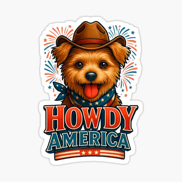 Howdy America Sticker