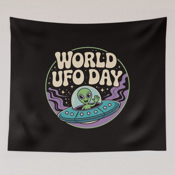 Item preview, World UFO Day Smiling designed and sold by Peter Stawicki.