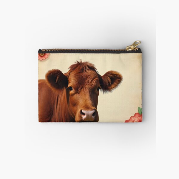 Item preview, Charming Chocolate cow with floral frame  designed and sold by Denya4Design.
