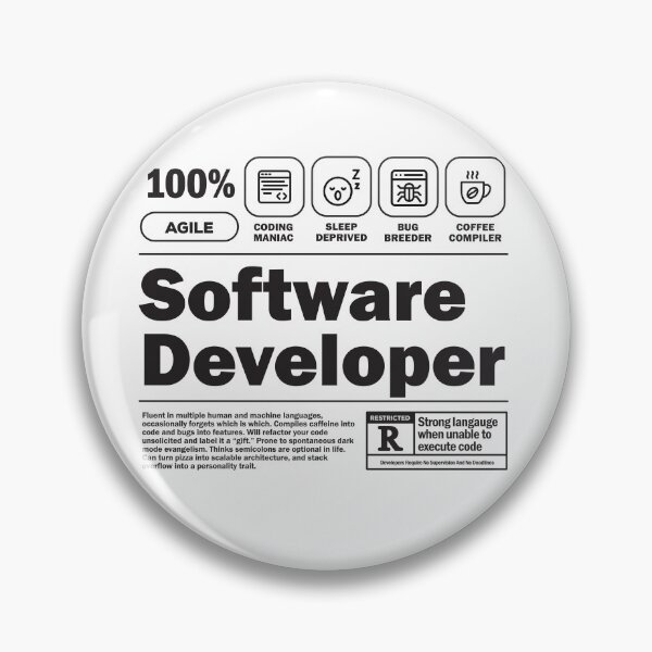 Item preview, Funny Job Description Label - Software Developer designed and sold by softwaretesting.