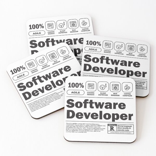 Item preview, Funny Job Description Label - Software Developer designed and sold by softwaretesting.
