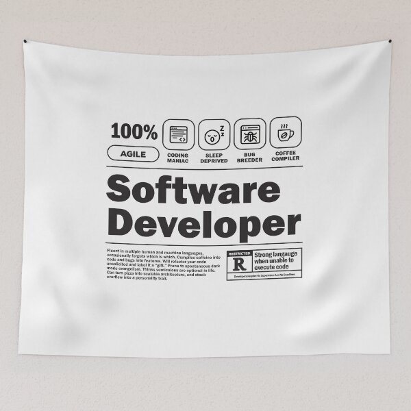 Item preview, Funny Job Description Label - Software Developer designed and sold by softwaretesting.
