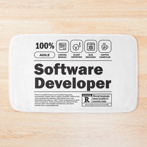 Item preview, Funny Job Description Label - Software Developer designed and sold by softwaretesting.