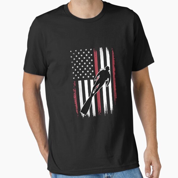 Item preview, American Flag Scuba Diving designed and sold by honeyedamber.