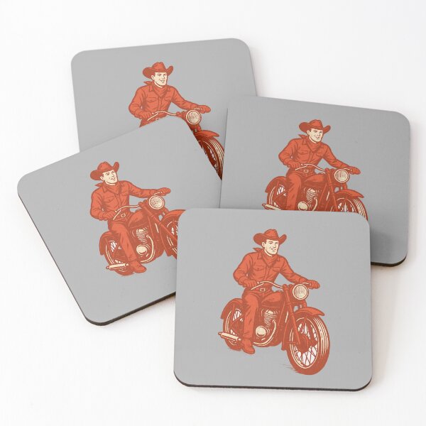 Item preview, cowboy on a motorbike designed and sold by OnlyTheWest.