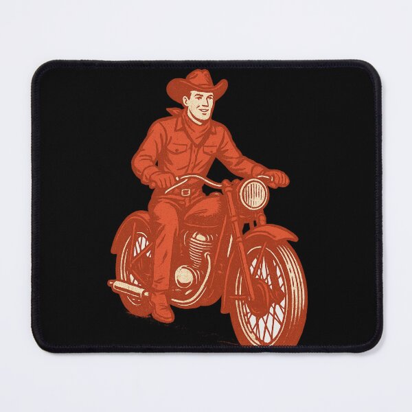 Item preview, cowboy on a motorbike designed and sold by OnlyTheWest.