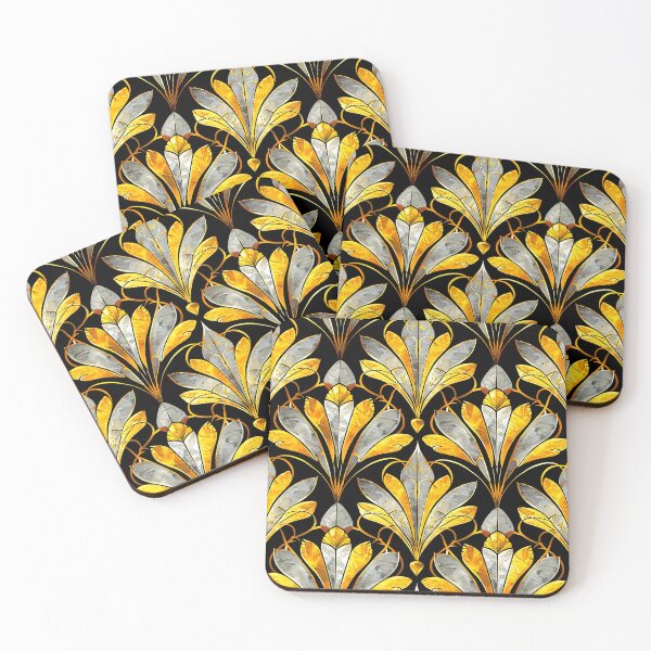 Item preview, Golden And Silvery Hues Art Deco Luxurious Pattern designed and sold by DEC02.