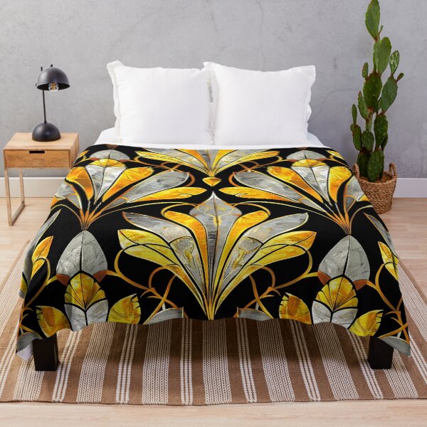 Item preview, Golden And Silvery Hues Art Deco Luxurious Pattern designed and sold by DEC02.