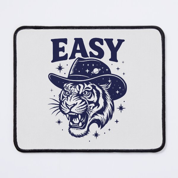 Item preview, Easy Tiger Cowboy Space Western Shirt Cosmic Tiger Graphic Tee Retro Country Outer Space T Shirt for Men Women Wild West Style designed and sold by XanaduHills.