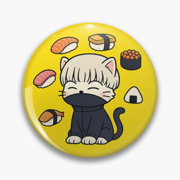 Item preview, Sushi Time for the Masked Meowster (No Background) designed and sold by NyxVerse-Studio.