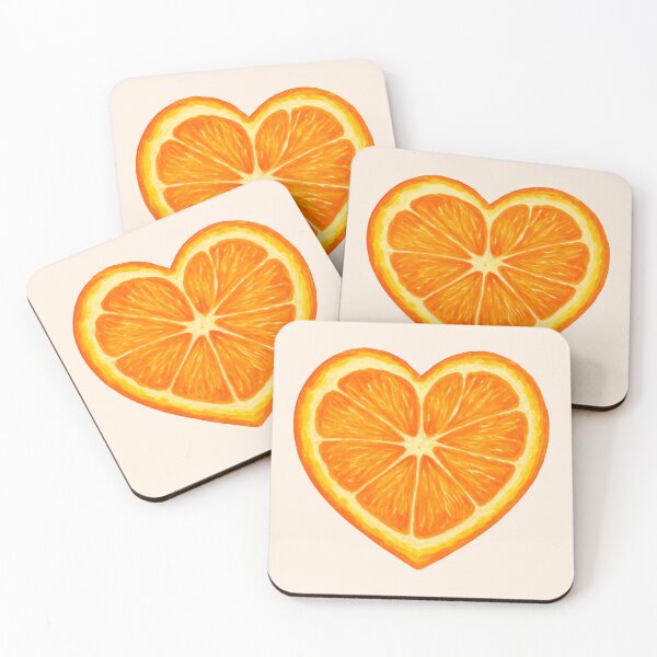 Item preview, Heart-Shaped Orange Slice designed and sold by lea-lani.
