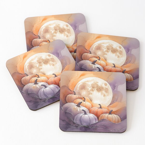Item preview, Pumpkin Glow Under the Autumn Moon designed and sold by Mos Thainique.
