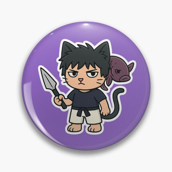 Item preview, Grumpy Broke Cat with a Spear designed and sold by NyxVerse-Studio.