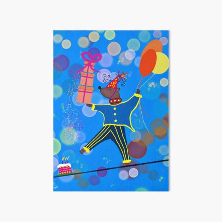 Item preview,  Life’s a Balancing Act… Bring Balloons – Whimsical Reindeer Art designed and sold by spisc01.