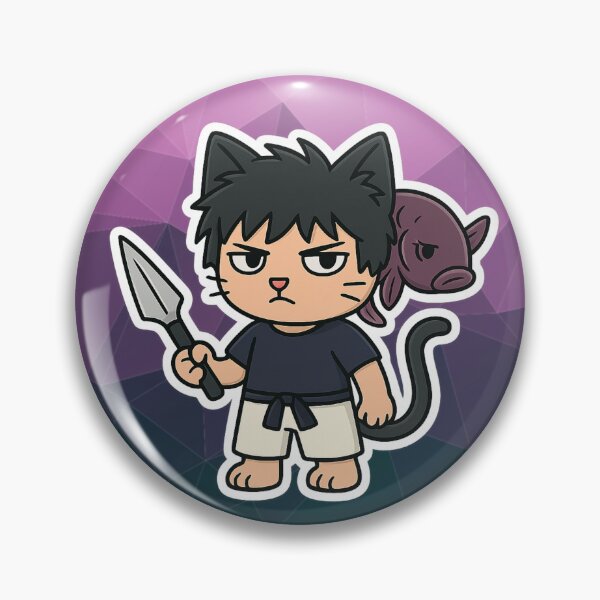 Item preview, Grumpy Broke Cat with a Spear designed and sold by NyxVerse-Studio.