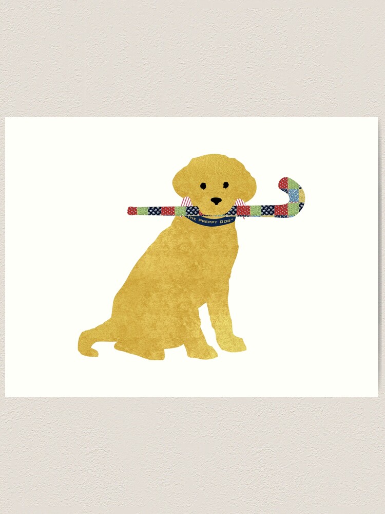 Dingleberries Happen, Golden Retriever dog wall art print