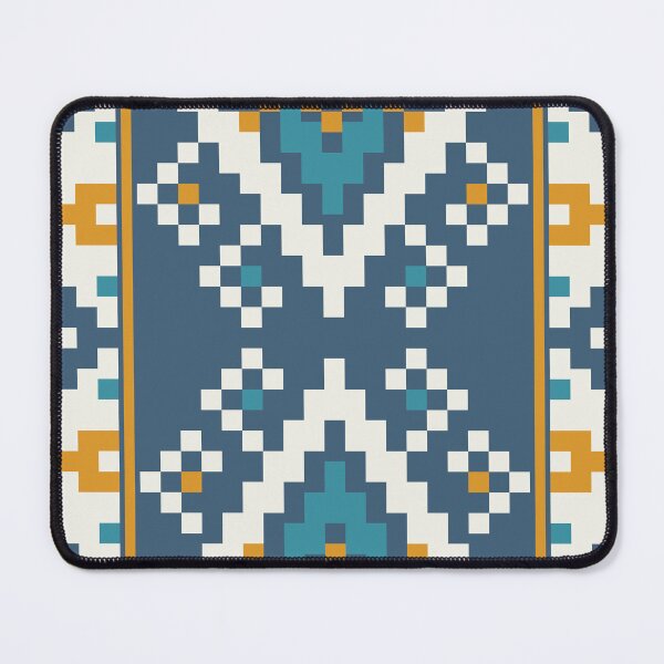 Item preview, Abstract Pixel Blocks Fabric Pattern with Bold Color Transitions for Modern Textiles designed and sold by Loomexa Studio .