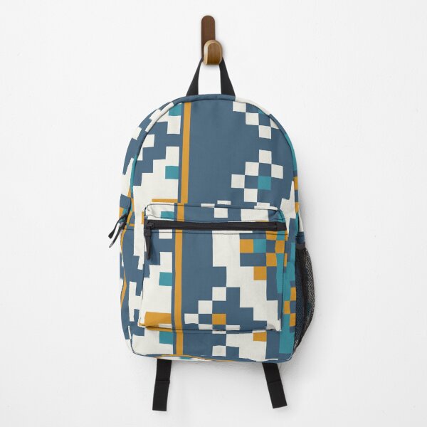 Item preview, Abstract Pixel Blocks Fabric Pattern with Bold Color Transitions for Modern Textiles designed and sold by Loomexa Studio .