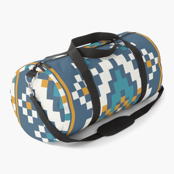 Item preview, Abstract Pixel Blocks Fabric Pattern with Bold Color Transitions for Modern Textiles designed and sold by Loomexa Studio .