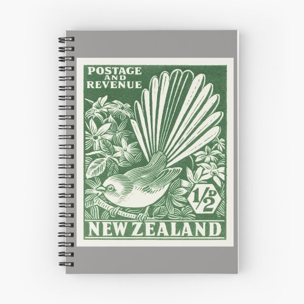 Item preview, 1935 NEW ZEALAND Fantail Piwakawaka Stamp  designed and sold by retrographics.